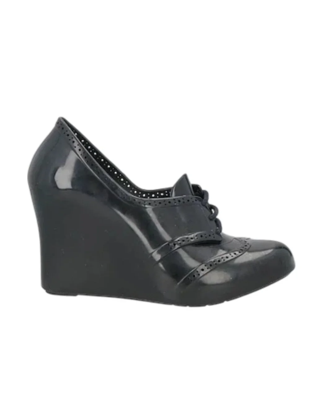 Melissa Troupe Alexandre Herchcovitch Black Wedge Oxford Shoes Women’s US 7 NIB